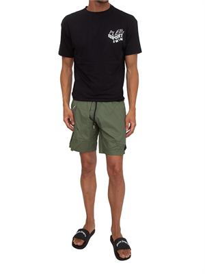 T-shirt nera Plein Sport Swim uomo con maxi stampa dietro in UOMO