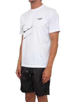 T-shirt uomo Plein Sport Swim in cotone bianco con stampe in UOMO