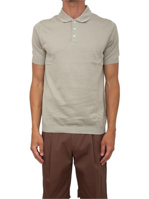Polo maglia Corneliani in cotone beige in UOMO