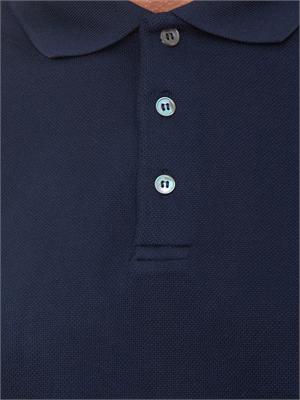 Polo maglia Corneliani in cotone blu in UOMO