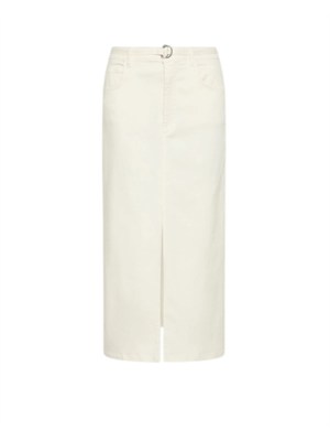Gonna Oca Marella in bull stretch di cotone avorio in DONNA