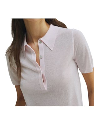 Polo maglia Alcamo Marella in misto viscosa rosa in DONNA