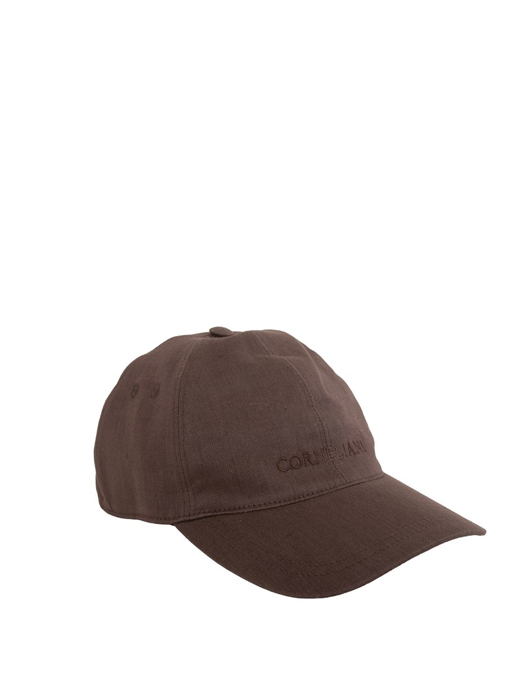 Cappello baseball marrone Corneliani