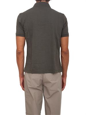 Polo Emporio Armani uomo in cotone verde in UOMO