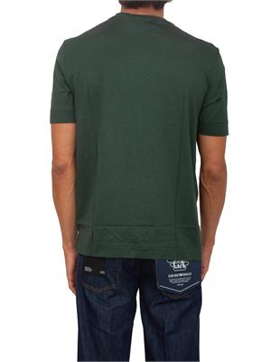 T-shirt Emporio Armani uomo in cotone verde in UOMO
