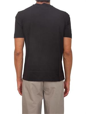 T-shirt Emporio Armani uomo in cotone nero e logo in UOMO