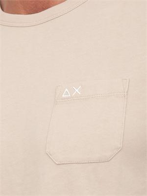 T-shirt Sun68 uomo in cotone beige in UOMO