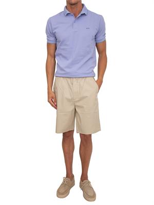 Polo SUN68 uomo in piquet di cotone lilla in UOMO