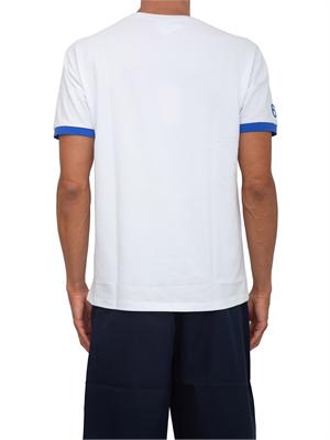 T-shirt Sun68 in piquet di cotone bianco in UOMO