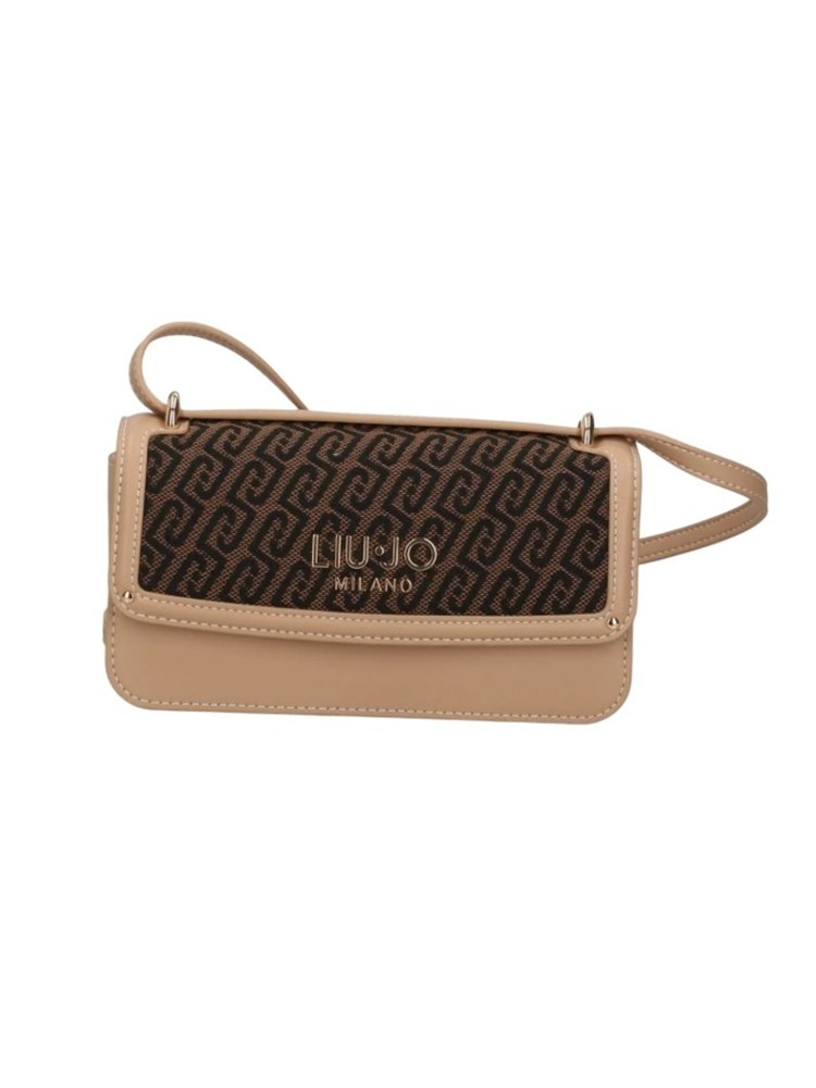 Borsa Liu Jo donna in ecopelle e tessuto marrone