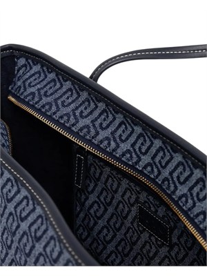 Borsa shopper Liu Jo donna in denim blu logo in DONNA