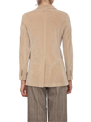 Giacca donna doppiopetto Circolo 1901 in velluto beige in DONNA