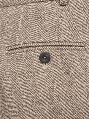 Pantalone donna Circolo 1901 spinato beige in DONNA