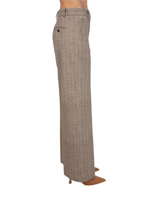 Pantalone donna Circolo 1901 spinato beige in DONNA