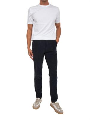 Pantaloni Aviator 301 Trussardi in gabardina blu in UOMO