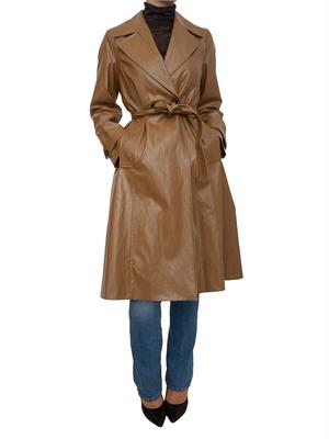EMME MARELLA Trench Soledad Marella in tessuto spalmato cammello in DONNA