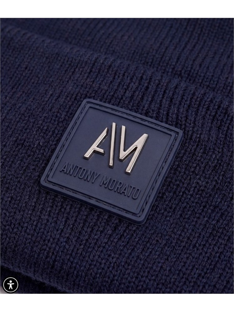 Berretto Antony Morato in maglia blu