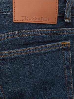 Jeans Trussardi uomo in denim elasticizzato blu in UOMO