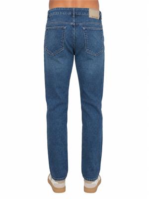 Jeans Trussardi uomo in denim stonewashed blu in UOMO