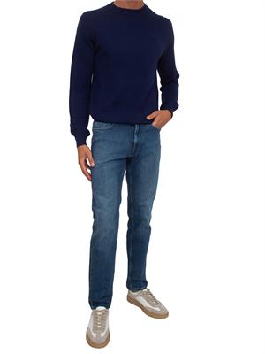 Jeans Trussardi uomo in denim stonewashed blu in UOMO