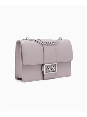 Borsa Armani Exchange ecopelle lilla in DONNA