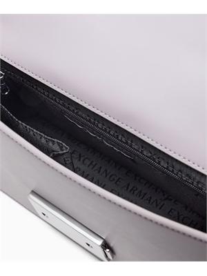 Borsa Armani Exchange ecopelle lilla in DONNA