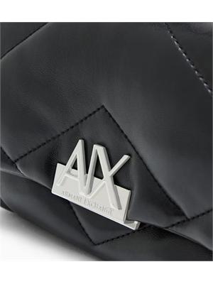 Borsa Armani Exchange donna ecopelle nera in DONNA