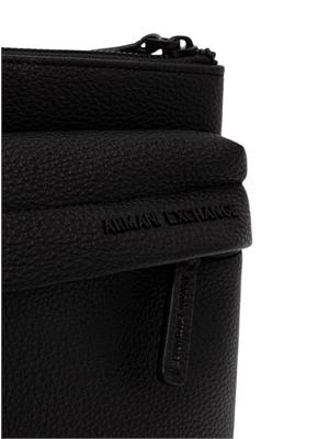 orsello Armani Exchange uomo in ecopelle nera in UOMO