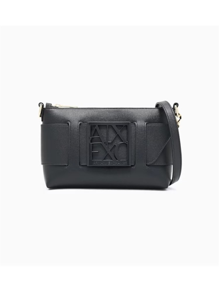 Borsa Armani Exchange donna ecopelle nera