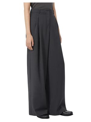 Pantalone Taro 'S Max Mara in tela di pura lana stretch grigio in DONNA