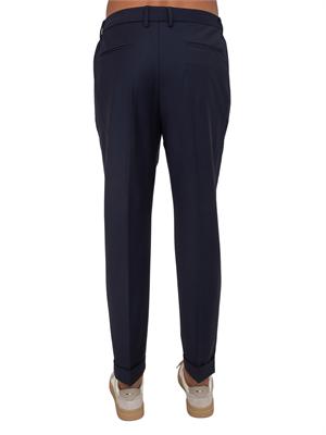 Pantaloni Aiace Galassi misto lana blu in UOMO