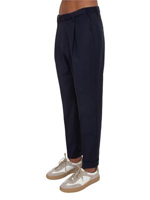 Pantaloni Aiace Galassi misto lana blu in UOMO