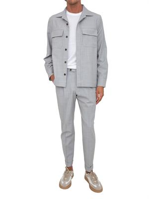 Pantaloni Aiace Galassi misto lana grigio in UOMO