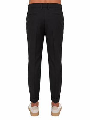 Pantaloni Aiace Galassi misto lana neri in UOMO
