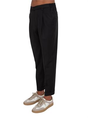 Pantaloni Aiace Galassi misto lana neri in UOMO