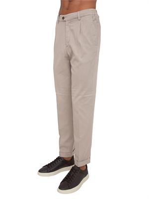 Pantaloni Aiace Galassi misto cotone sabbia in UOMO