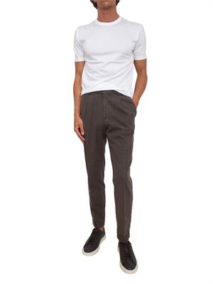 Pantaloni Aiace Galassi misto cotone marrone in UOMO