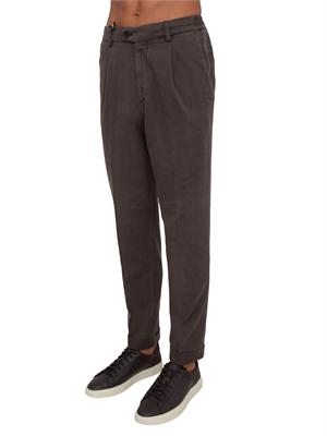 Pantaloni Aiace Galassi misto cotone marrone in UOMO