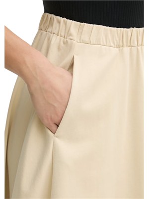 MAX MARA MM Gonna Ribes MM Max Mara in cotone stretch beige in DONNA