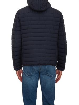 Giubbino Trussardi uomo in nylon crinkle blu in UOMO