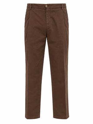 Pantalone Manhattan Briglia 1949 in cotone marrone in UOMO
