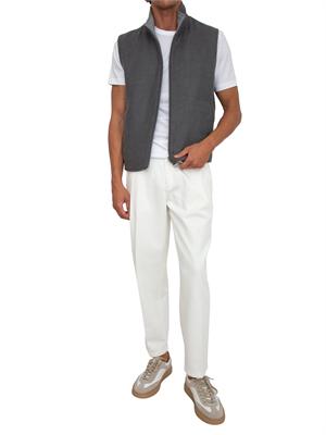 Pantalone Manhattan Briglia 1949 in cotone bianco in UOMO