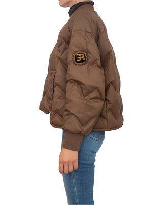 Bomber Ermanno Firenze in nylon marrone in DONNA