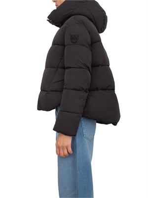 Piumino Giza Pinko in tela tecnica cre^pe nero in DONNA