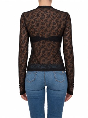 Maglia top Casalferro Pinko pizzo nero in DONNA