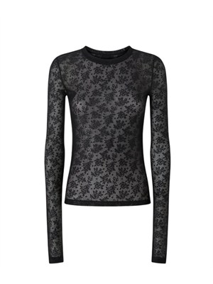 Maglia top Casalferro Pinko pizzo nero in DONNA