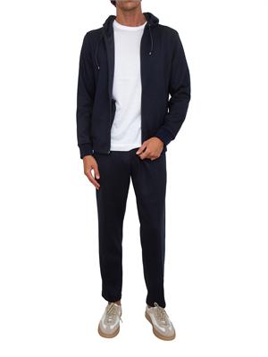 Felpa Aiace Galassi misto lana blu in UOMO