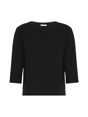 T-shirt nera WKDMULTIA Max Mara Weekend in cotone in DONNA