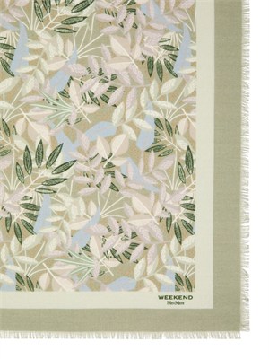 Foulard 50x50 WKACAMICE Max Mara Weekend stampa verde in DONNA