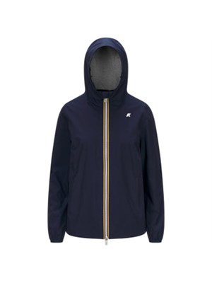 Giubbino Marguerite K-Way donna in tessuto blu in DONNA